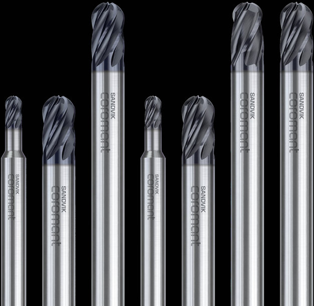 Společnost Sandvik Coromant rozšiřuje svou nabídku monolitních karbidových stopkových fréz o novou frézu CoroMill® Plura s kulovým čelem